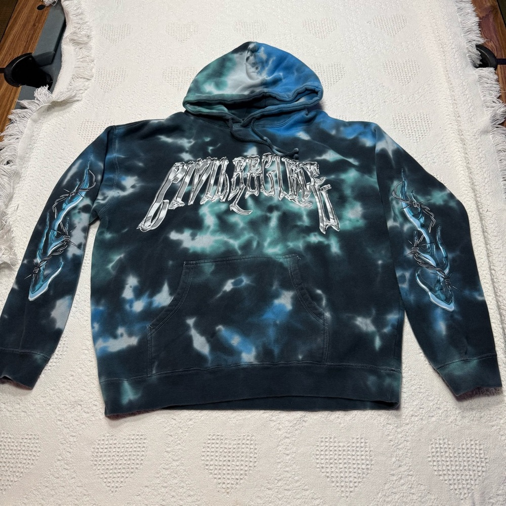 Civil Regime Tie Dye Thick Hoodie (L)